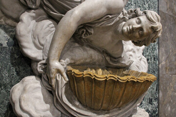 baroque church (san giuseppe dei teatini) in palermo in sicily in italy 