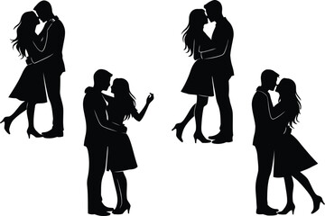 Vector set of transportation icons including car, truck, bus, train, taxi, and motorcycle symbols for road and traffic illustration