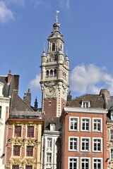 Fototapeta premium Beffroi de la Chambre du Commerce à Lille (France)