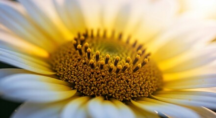 Close-up of a vibrant daisy flower with a golden center.