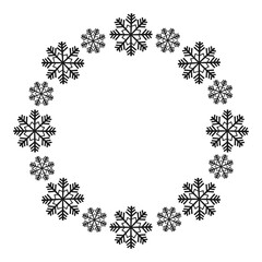 christmas snowflake frame