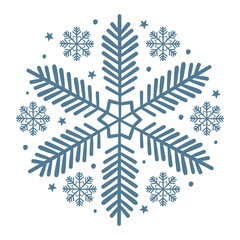 Vector illustration of snowflake