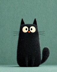 Adorable fuzzy creature featuring large expressive eyes high resolution photo