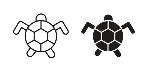 Fototapeta premium Sea turtle icon vector design. icon doodle hand drawn.