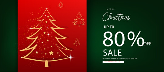 Christmas Mega Sale Creative Web Ad Template