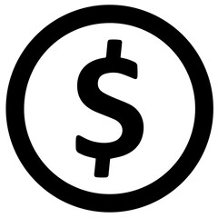 Money icon, cash icon, vector illustration