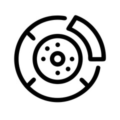 BRAKE SYSTEM AUTOMOTIVE VEHICLE SAFETY CONTROL TECHNOLOGY ICON SET