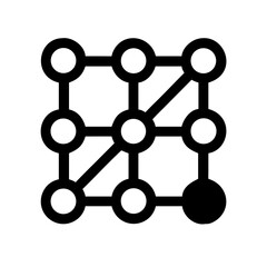 NEURAL GRID AI NETWORK DATA DEEP LEARNING ICON SET
