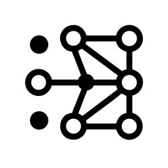 NEURAL NETWORK AI DEEP LEARNING DATA MACHINE ICON SET