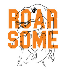 roar game dinasour vector art illustrations 