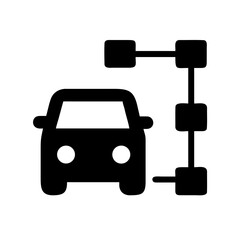 VEHICLE MATRIX SMART AUTOMOTIVE DATA NETWORK TECHNOLOGY ICON SET
