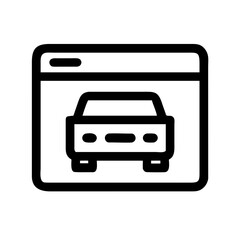 VEHICLE PORTAL SMART TRANSPORT AUTOMOTIVE TECHNOLOGY ICON SET