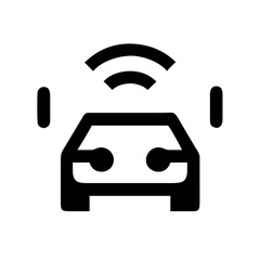 VEHICLE SENSOR SMART SAFETY AUTOMOTIVE TECHNOLOGY TRANSPORT ICON SET