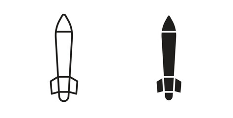 Torpedo icon vector design. icon doodle hand drawn.