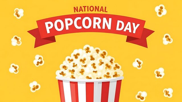 Celebrate national popcorn day with a delicious overflowing bucket of popcorn