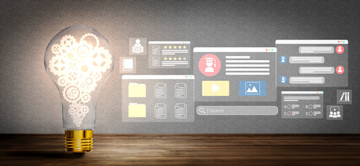 E-learning dashboard with student profiles, lesson ratings, and course content organization for online education Parse