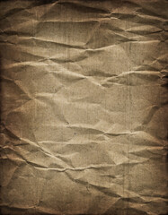 Brown paper background. With crumpled brown paper texture. Abstract background, high quality, wallpaper, high resolution photo.