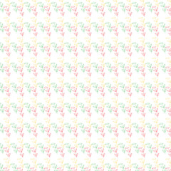 Red green yellow leaves pattern on white background leaf pattern floral pattern