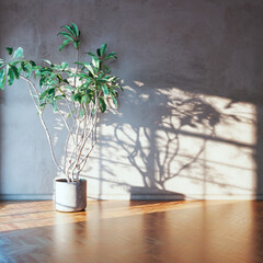 Fototapeta premium Large luxury modern bright interiors Living room mockup illustration 3D rendering image