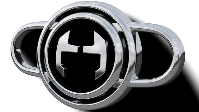 Chrome Ring Logo with H Monogram