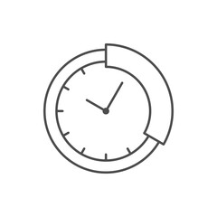 Span of time line icon