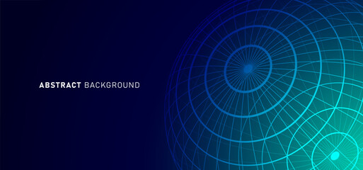 Technology digital speed connect blue green background, cyber nano information, abstract communication, innovation future tech data, internet network connection, Ai big data, line dot illustration