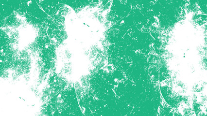 High-Contrast Green Grunge Paint Splatter Texture: Abstract Distressed Background with White Blotches for Street Art & Edgy Branding Projecting a Rebellious and Urban Aesthetic Look.