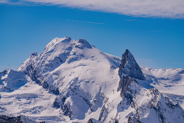 snow covered mountains