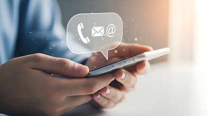 Reach out and connect with ease using mobile communication, contact options on smartphone for support and assistance, digital communication solutions