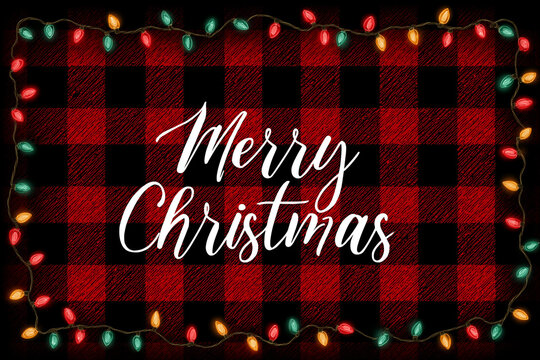 merry christmas card, merry christmas lettering, christmas greeting card, christmas greeting card with holly - Powered by Adobe