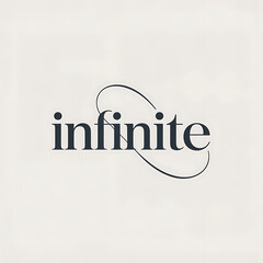 The word infinite stylized with an infinity symbol