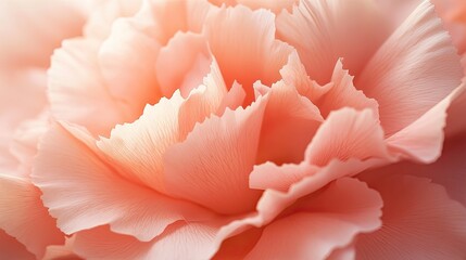 An HD macro shot of pastel pink carnation petals