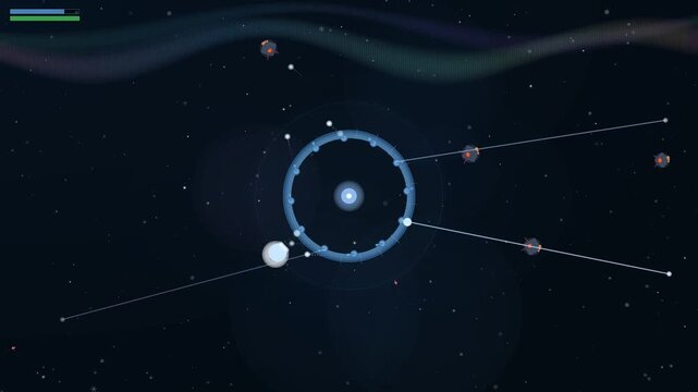 Unique science fiction greetings displayed in a starry space environment at night to engage sci-fi enthusiasts