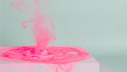 Neon green and blue abstract splash. vivid liquid splash in neon pink-green-blue tones rising upward, smooth glossy texture, modern abstract fluid motion, bright energetic colors