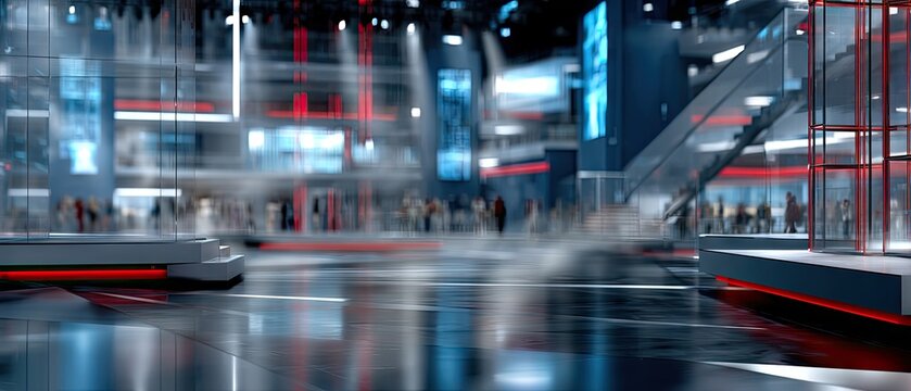 Vibrant dance floor scene in a modern nightclub with neon lights and energetic people enjoying the nightlife experience - Powered by Adobe
