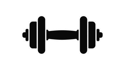  Dumbbell Silhouette Icon