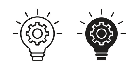 Innovation icon symbol. Classic flat and linr style