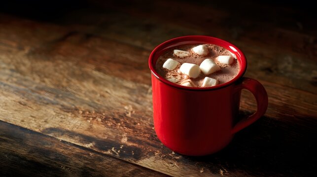 Cozy Christmas cocoa scene evokes warmth festive holiday lifestyle perfect for seasonal decor promotions