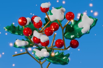 red berries on a white background