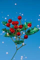 christmas tree with berries