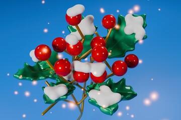 christmas decoration with red balls