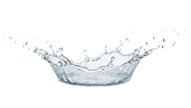 Water Crown: A captivating moment freezes in time as a droplet creates a stunning crown of water, a symbol of purity, freshness, and the dynamic beauty of nature.