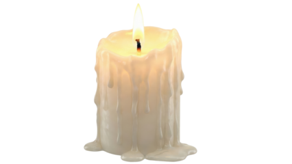 Candle in the Glow: An up-close view of a pristine, elegantly designed candle illuminates with a radiant glow. The candlelight dances and casting long shadows. 