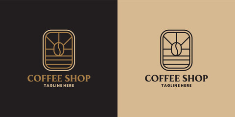 Unique coffee shop logo design