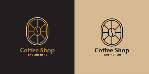 Unique coffee shop logo design