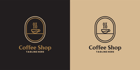 Unique coffee shop logo design