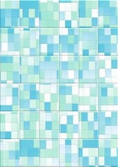 Pastel abstract tile square seamless pattern background. 