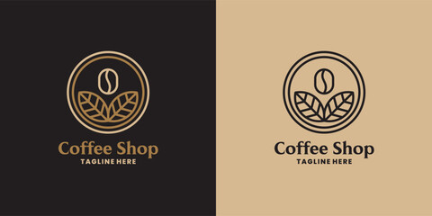 Unique coffee shop logo design
