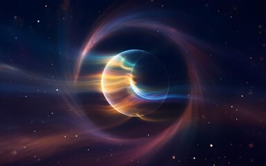 Obraz premium Cosmic Noor Explosion ramadhan