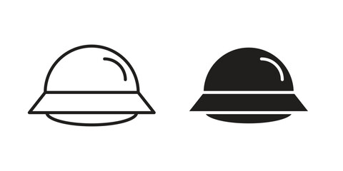 UFO icon symbol. Classic flat and linr style